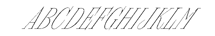 Megumi Ultra Light Italic Font UPPERCASE