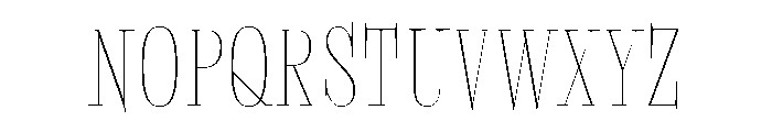 Megumi Ultra Light Font UPPERCASE