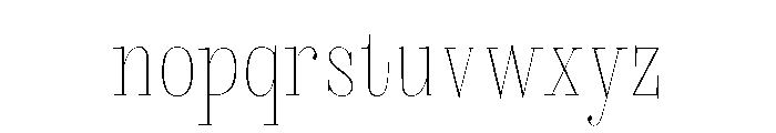 Megumi Ultra Light Font LOWERCASE
