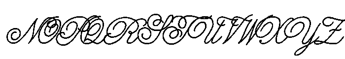 Melany Lane Regular Font UPPERCASE
