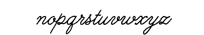 Melany Lane Regular Font LOWERCASE