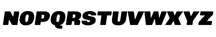 Mello Black Italic Font UPPERCASE