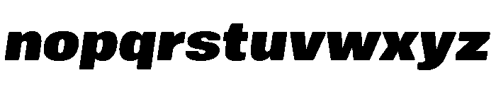 Mello Black Italic Font LOWERCASE