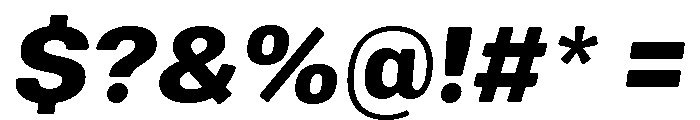 Mello Bold Italic Font OTHER CHARS
