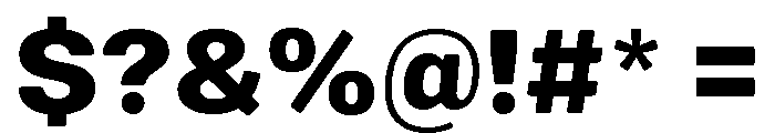 Mello Bold Font OTHER CHARS