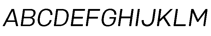 Mello Book Italic Font UPPERCASE