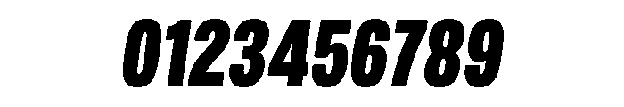 Mello Compressed Black Italic Font OTHER CHARS