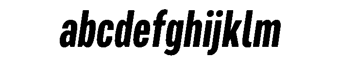 Mello Compressed Bold Italic FONT