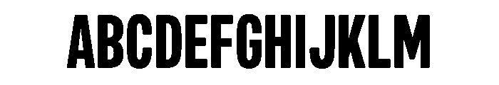 Mello Compressed Bold Font UPPERCASE