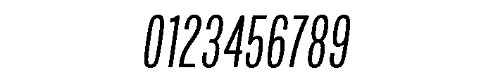 Mello Compressed Book Italic Font OTHER CHARS
