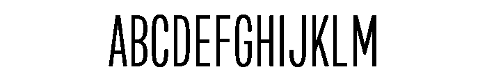 Mello Compressed Book Font UPPERCASE