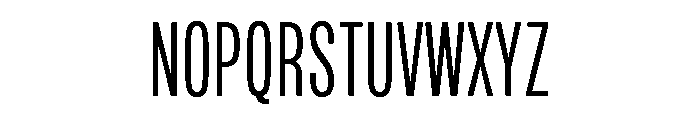 Mello Compressed Book Font UPPERCASE