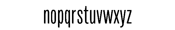 Mello Compressed Book Font LOWERCASE