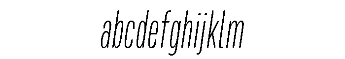Mello Compressed Extra Light Italic FONT
