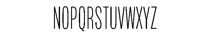 Mello Compressed Extra Light Font UPPERCASE