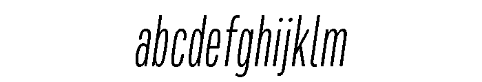 Mello Compressed Light Italic FONT