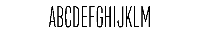Mello Compressed Light Font UPPERCASE