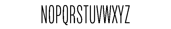 Mello Compressed Light Font UPPERCASE