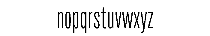 Mello Compressed Light Font LOWERCASE