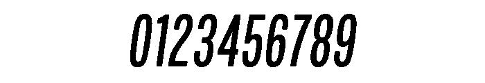 Mello Compressed Medium Italic Font OTHER CHARS