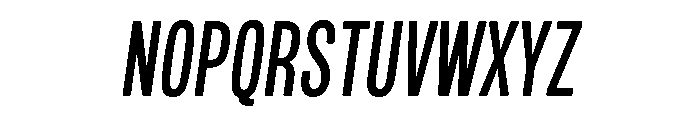 Mello Compressed Medium Italic Font UPPERCASE