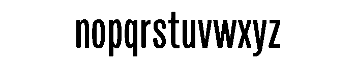 Mello Compressed Medium Font LOWERCASE