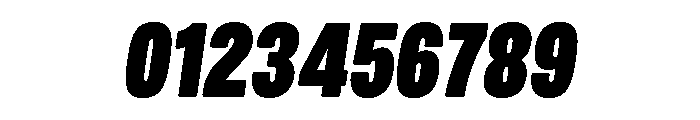 Mello Compressed Super Black Italic Font OTHER CHARS