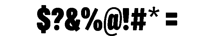 Mello Compressed Super Black Font OTHER CHARS