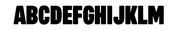 Mello Compressed Super Black Font UPPERCASE