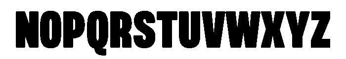Mello Compressed Super Black Font UPPERCASE