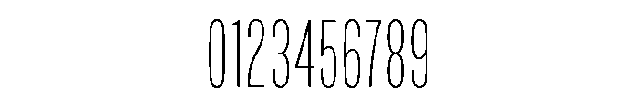 Mello Compressed Thin Font OTHER CHARS