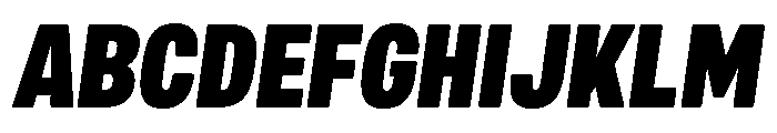 Mello Condensed Black Italic Font UPPERCASE