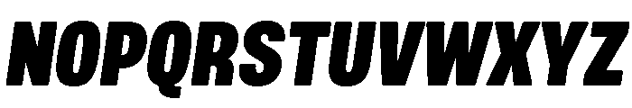 Mello Condensed Black Italic Font UPPERCASE