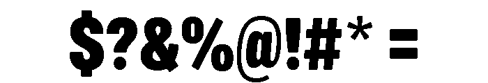 Mello Condensed Black Font OTHER CHARS