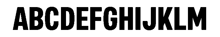 Mello Condensed Bold Font UPPERCASE