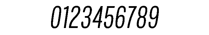 Mello Condensed Book Italic Font OTHER CHARS