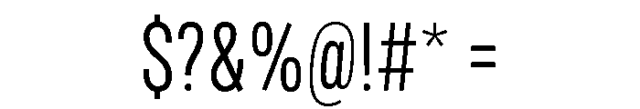 Mello Condensed Book Font OTHER CHARS