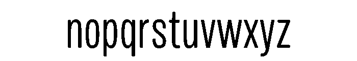 Mello Condensed Book Font LOWERCASE