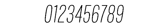 Mello Condensed Extra Light Italic Font OTHER CHARS