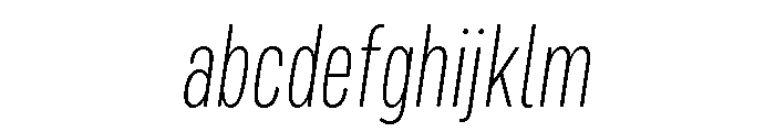 Mello Condensed Extra Light Italic FONT
