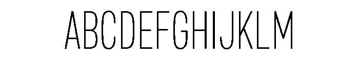 Mello Condensed Extra Light Font UPPERCASE
