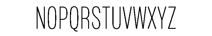 Mello Condensed Extra Light Font UPPERCASE
