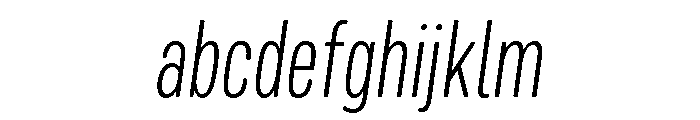 Mello Condensed Light Italic FONT