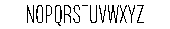 Mello Condensed Light Font UPPERCASE