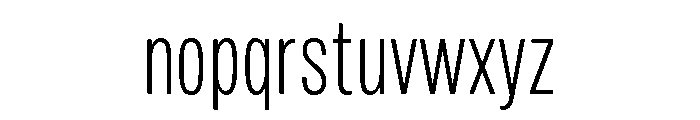 Mello Condensed Light Font LOWERCASE