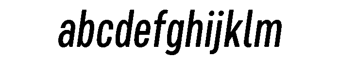Mello Condensed Medium Italic FONT