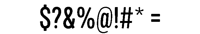 Mello Condensed Medium Font OTHER CHARS