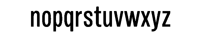 Mello Condensed Medium Font LOWERCASE