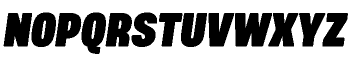 Mello Condensed Super Black Italic Font UPPERCASE