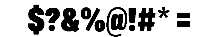 Mello Condensed Super Black Font OTHER CHARS
